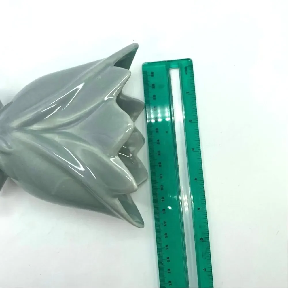 Haeger Pottery‎ light Gray Fan Tulip Vase1948 Vintage rare